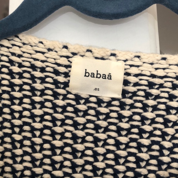 Babaa Blue and White Cardigan - Picture 3 of 6